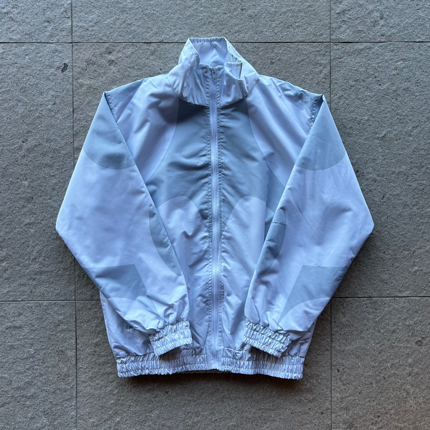 White Two Toned Windbreaker Jacket