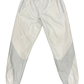 White Two Toned Windbreaker Pant